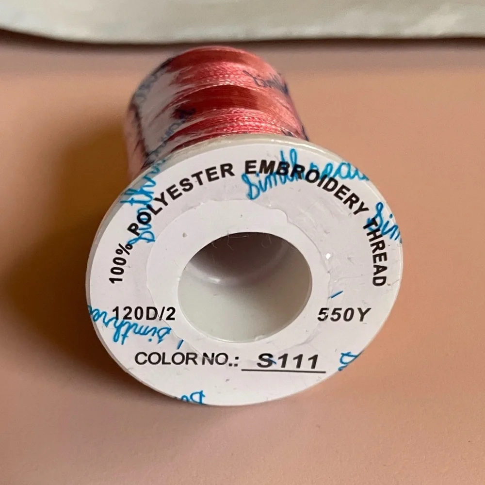 Simthread S111 Red Variegated Embroidery Thread 550Y  100% Polyester